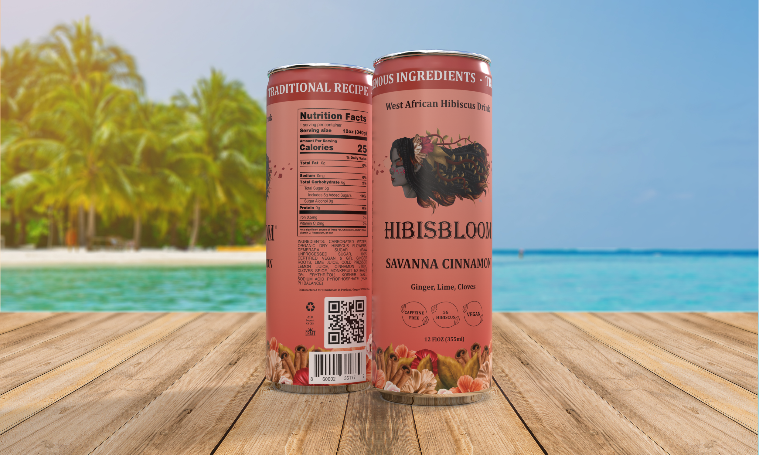 ドリンク×2、503×4 White Hibiscus Sahara Breeze Drink — Hibisbloom drink mixer